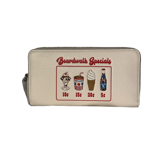 Coach White Boardwalk Specials Wallet - Picture 1 of 6
